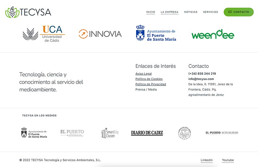 Tecysa Diseño Web