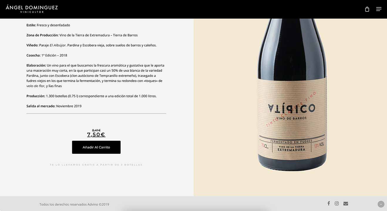 Diseño Web Advino