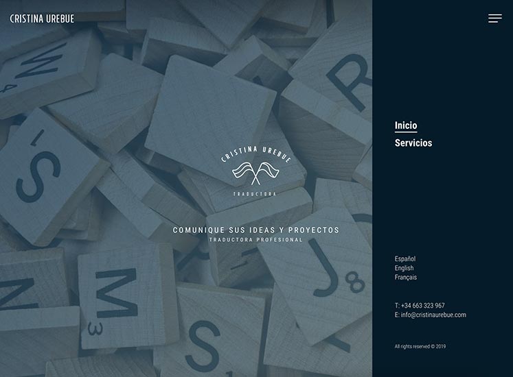 DIseño Web Cristina Urebue