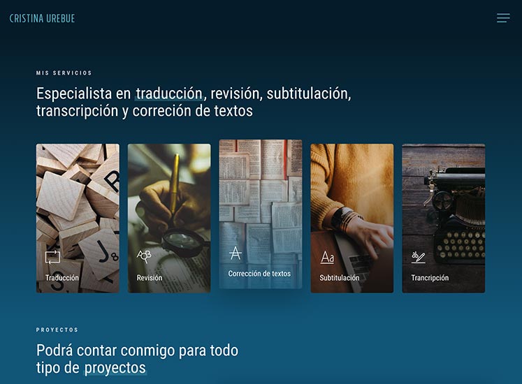 DIseño Web Cristina Urebue