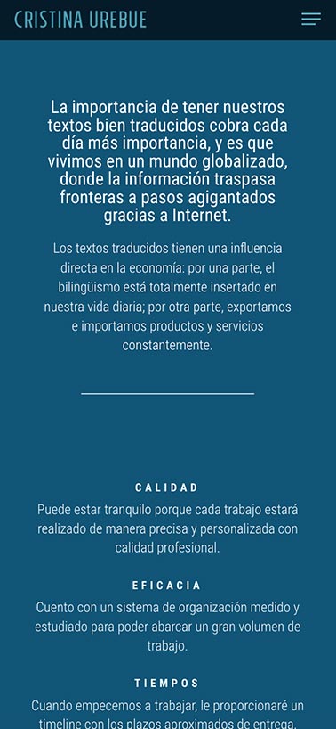 DIseño Web Responsive Cristina Urebue
