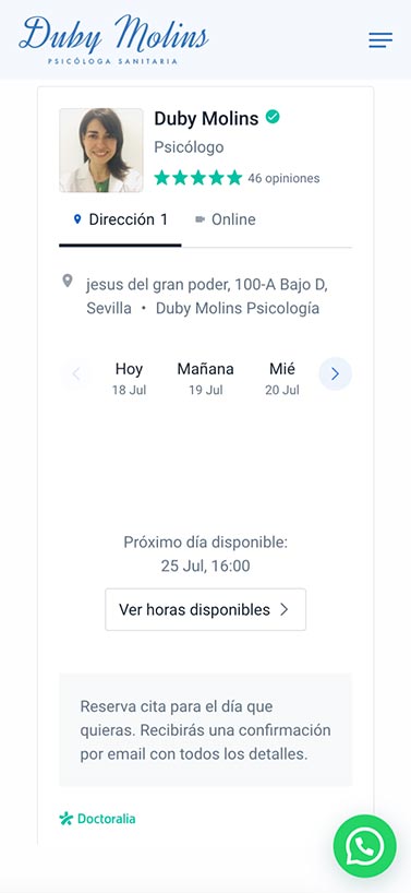Duby Mollins diseño web responsive