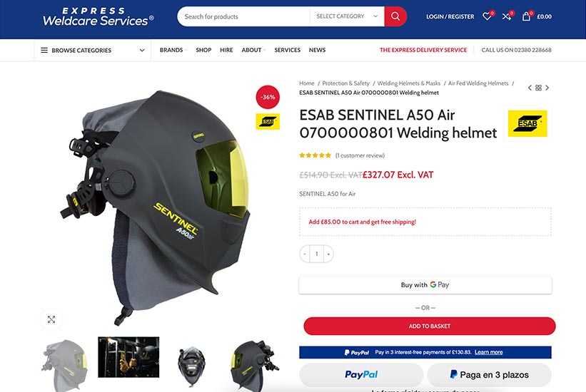 Express Weldcare Services Diseño WEB