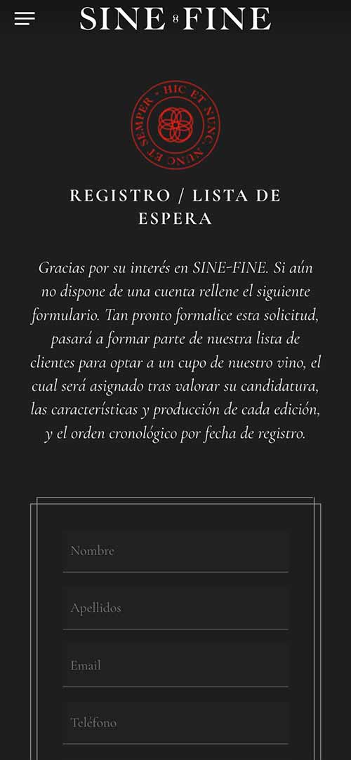 sinefine diseño web responsive