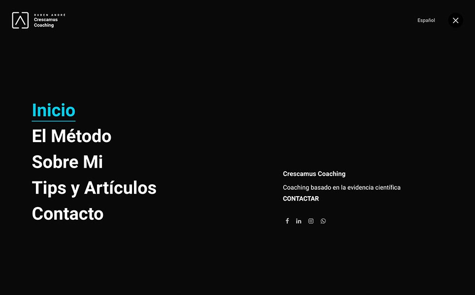 Diseño Web Crescamus Coaching
